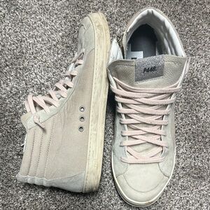 P448 high top Sneakers - Light Gray and Pink size 39